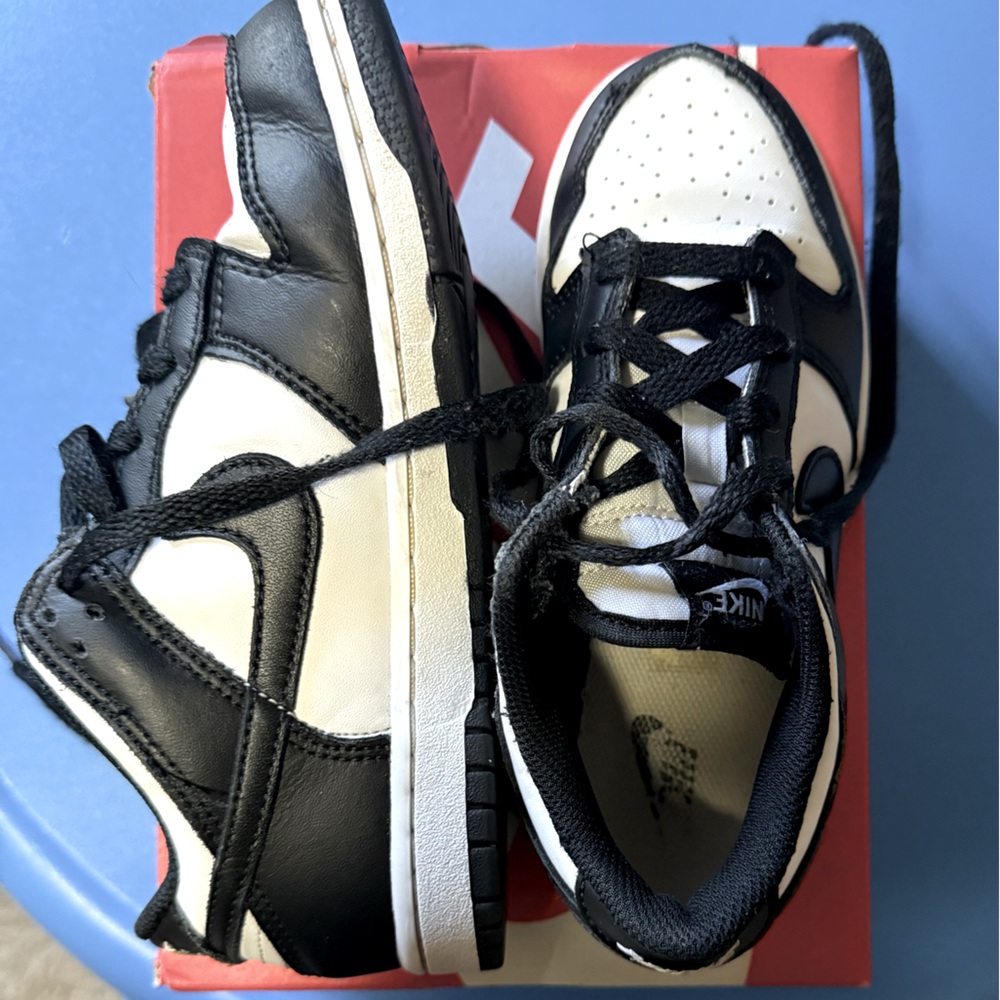 Nike Dunk Low (PS) Black White Panda | Kids Size 1Y | Youth Sneakers